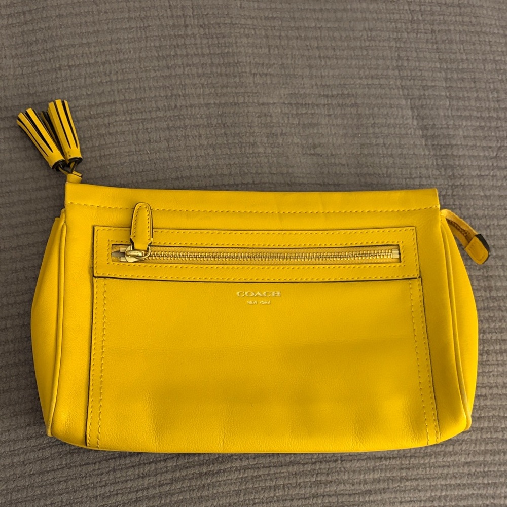 Coach Vibrant Yellow Wristlet